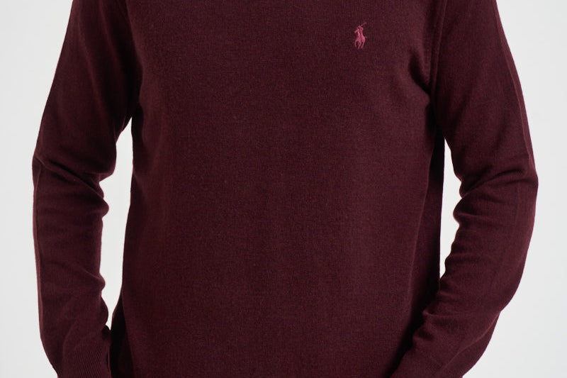 Maglia uomo in lana bordeaux 710974148 008 RALPH LAUREN 