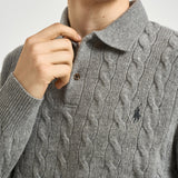 Maglia uomo polo grigia 710974165 002 RALPH LAUREN 