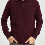 Maglia uomo polo bordeaux 710974165 500 RALPH LAUREN 