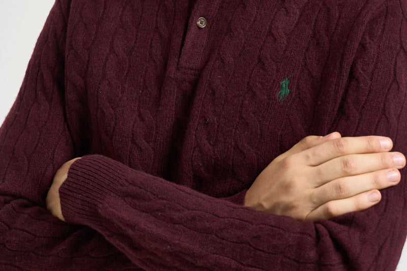 Maglia uomo polo bordeaux 710974165 500 RALPH LAUREN 