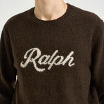 Maglia uomo girocollo marrone scuro 710B24668 001 RALPH LAUREN 