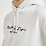 Felpa uomo con cappuccio bianca 710B26089 003 RALPH LAUREN 