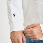 Felpa uomo con cappuccio bianca 710B26089 003 RALPH LAUREN 