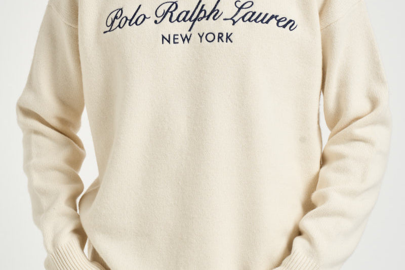 Maglia uomo girocollo panna 710B26782 001 RALPH LAUREN 