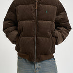 Piumino uomo in velluto a coste marrone 710B30162 002 RALPH LAUREN 