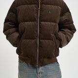 Piumino uomo in velluto a coste marrone 710B30162 002 RALPH LAUREN 