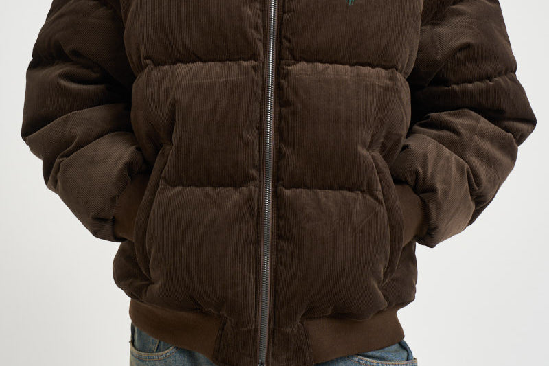 Piumino uomo in velluto a coste marrone 710B30162 002 RALPH LAUREN 