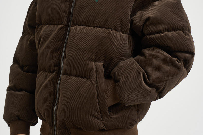 Piumino uomo in velluto a coste marrone 710B30162 002 RALPH LAUREN 