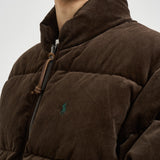 Piumino uomo in velluto a coste marrone 710B30162 002 RALPH LAUREN 