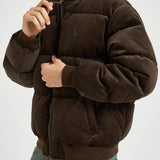 Piumino uomo in velluto a coste marrone 710B30162 002 RALPH LAUREN 