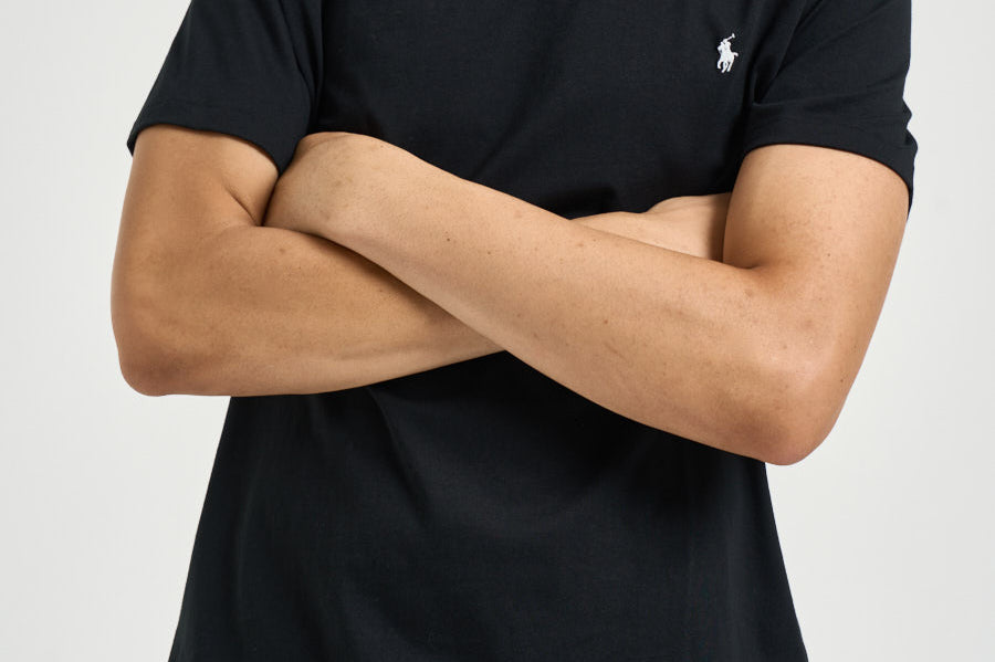 T-shirt uomo girocollo nera 714844756 006 RALPH LAUREN 