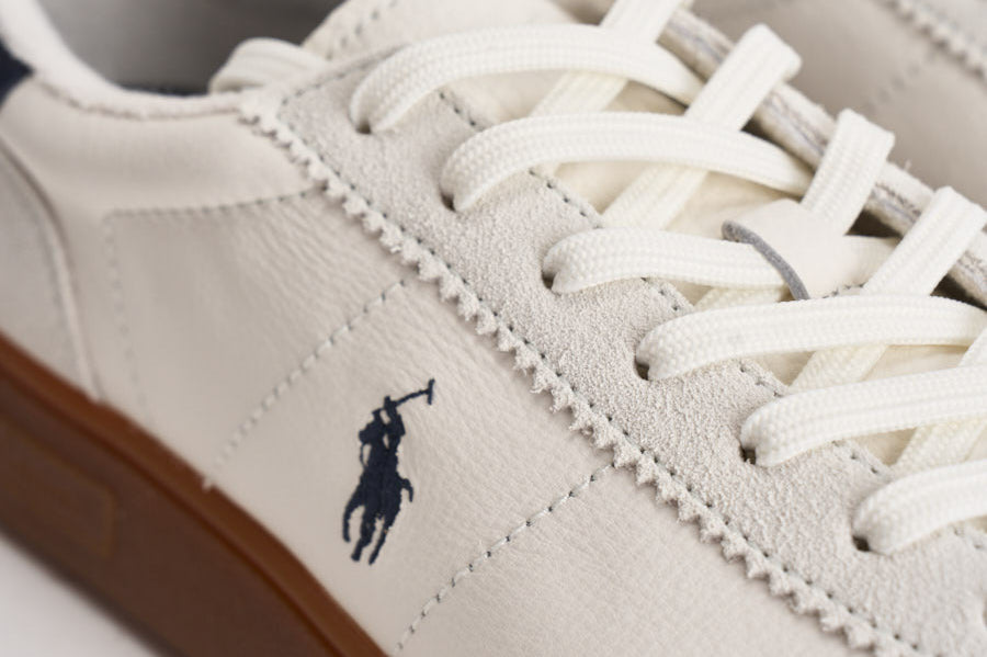 Sneakers uomo in suede bianco 809973701 005 RALPH LAUREN 