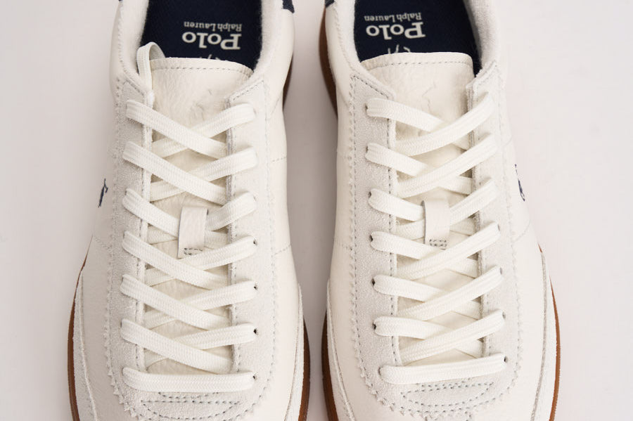 Sneakers uomo in suede bianco 809973701 005 RALPH LAUREN 
