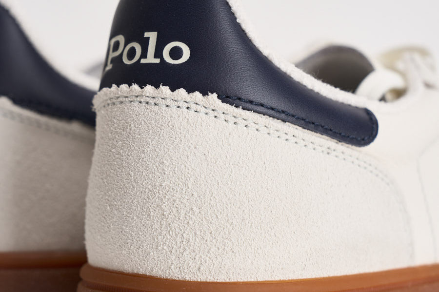 Sneakers uomo in suede bianco 809973701 005 RALPH LAUREN 