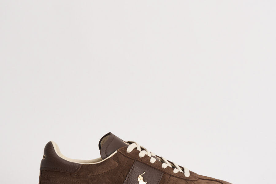Sneakers uomo in suede marroni 809973707 001 RALPH LAUREN 