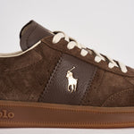 Sneakers uomo in suede marroni 809973707 001 RALPH LAUREN 