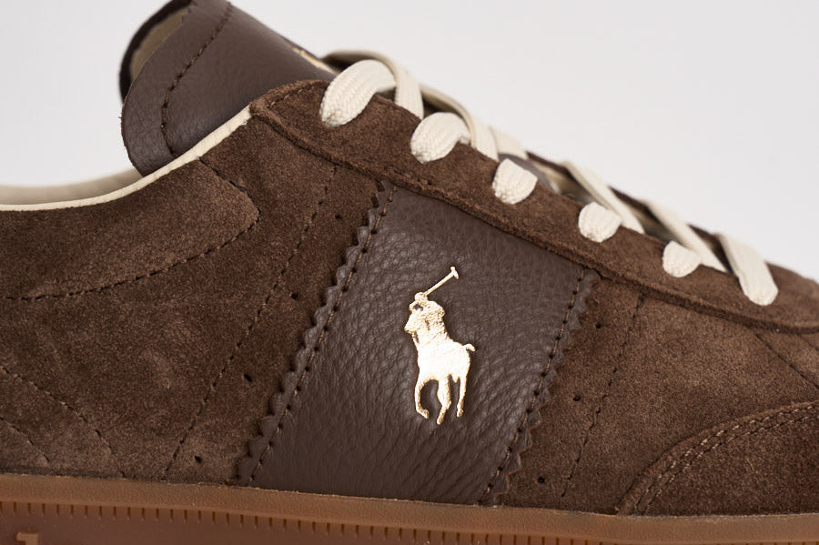 Sneakers uomo in suede marroni 809973707 001 RALPH LAUREN 