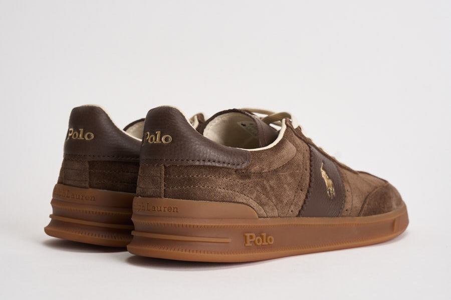 Sneakers uomo in suede marroni 809973707 001 RALPH LAUREN 