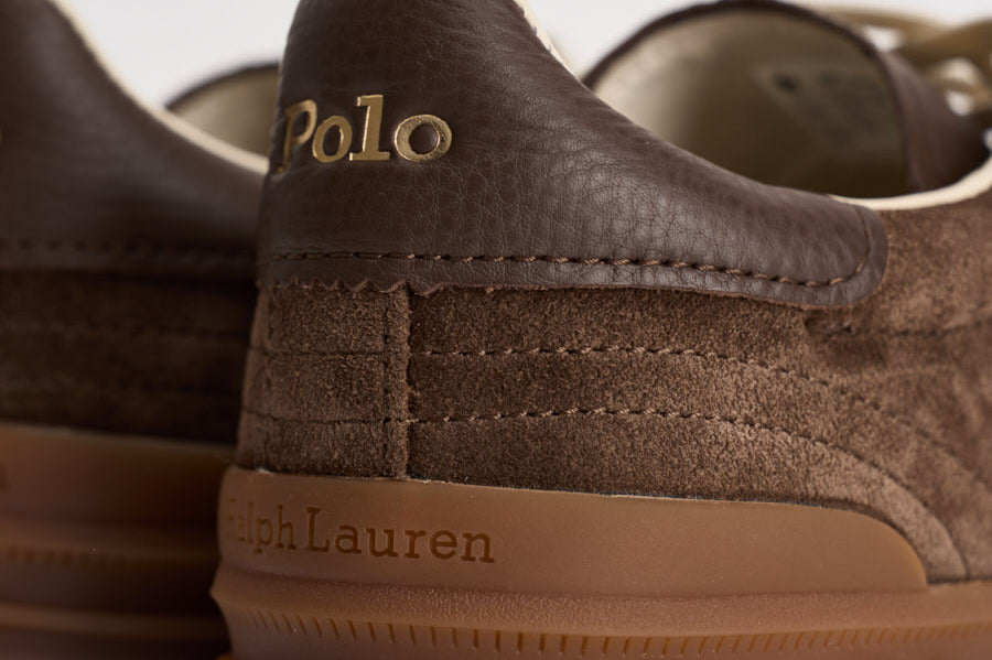 Sneakers uomo in suede marroni 809973707 001 RALPH LAUREN 