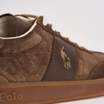 Sneakers uomo in suede marroni 809973707 001 RALPH LAUREN 