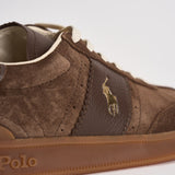 Sneakers uomo in suede marroni 809973707 001 RALPH LAUREN 