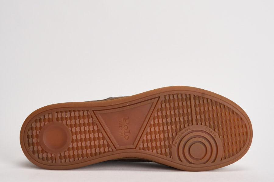 Sneakers uomo in suede marroni 809973707 001 RALPH LAUREN 
