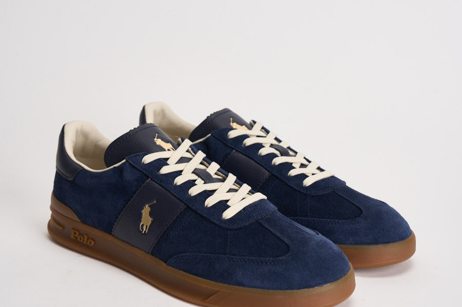 Sneakers uomo in suede blu 809973707 002 RALPH LAUREN 