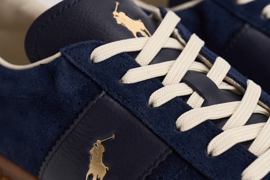 Sneakers uomo in suede blu 809973707 002 RALPH LAUREN 