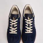 Sneakers uomo in suede blu 809973707 002 RALPH LAUREN 