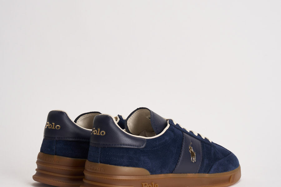Sneakers uomo in suede blu 809973707 002 RALPH LAUREN 