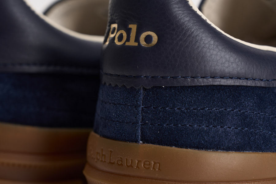 Sneakers uomo in suede blu 809973707 002 RALPH LAUREN 