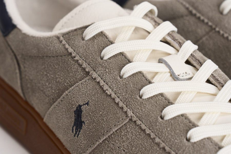 Sneakers uomo in suede grigio 809P09753 004 RALPH LAUREN 