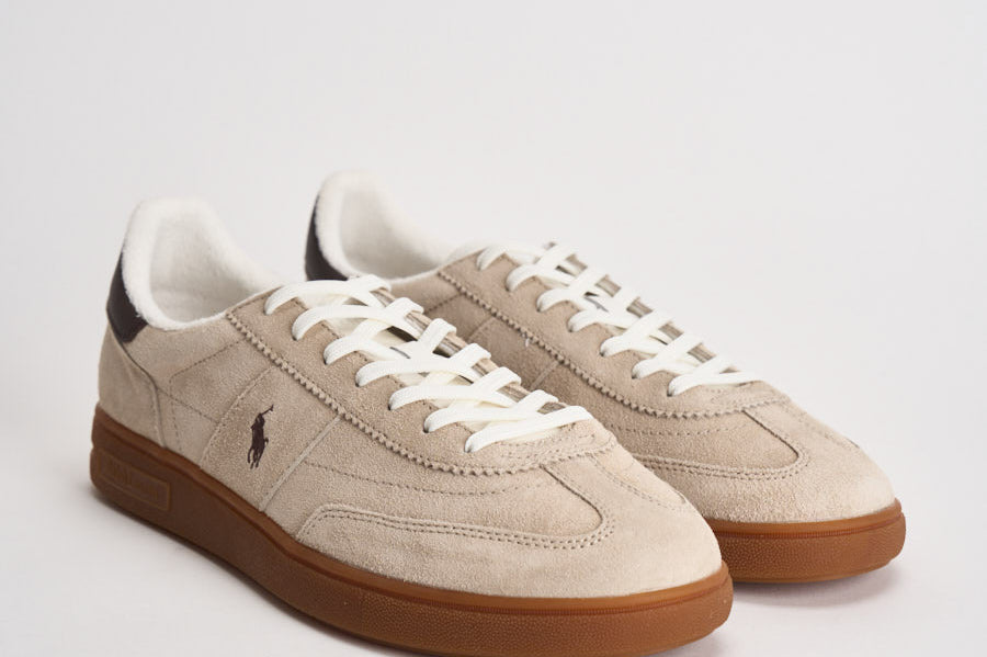 Sneakers uomo in suede beige 809P09753 005 RALPH LAUREN 