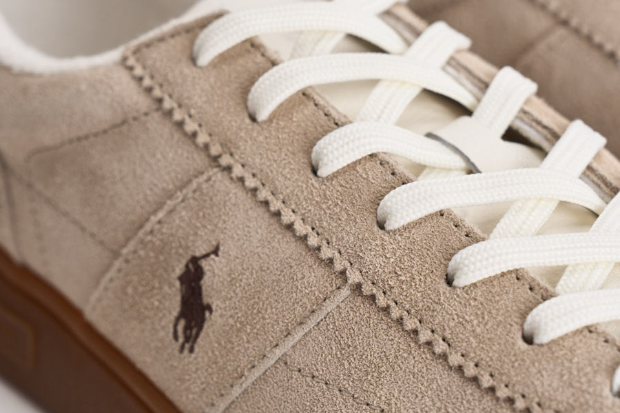 Sneakers uomo in suede beige 809P09753 005 RALPH LAUREN 