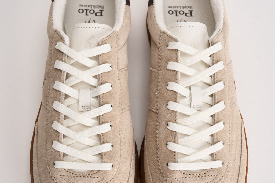 Sneakers uomo in suede beige 809P09753 005 RALPH LAUREN 