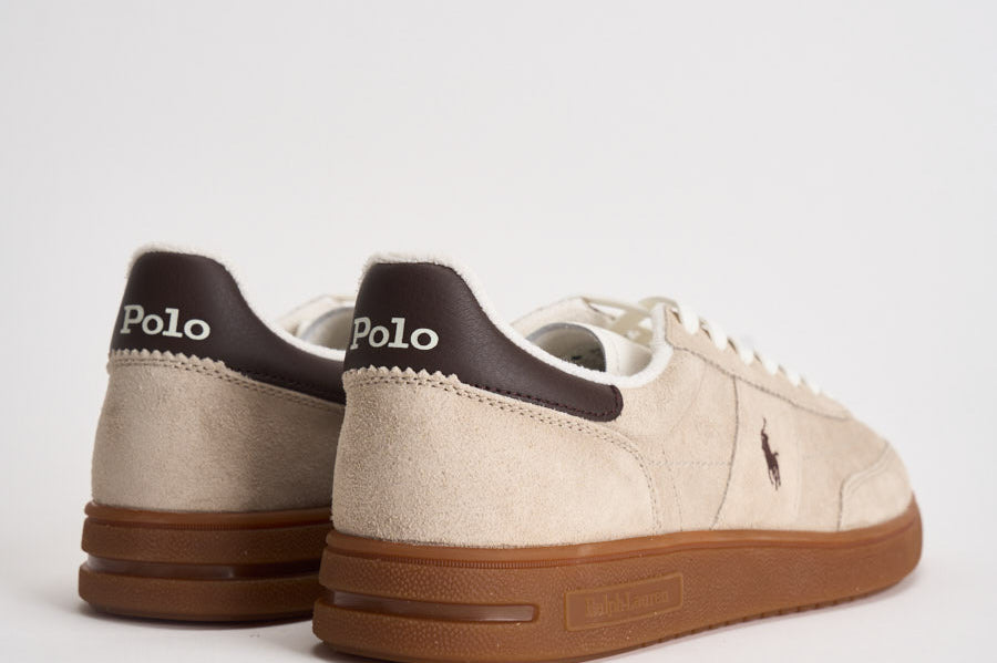 Sneakers uomo in suede beige 809P09753 005 RALPH LAUREN 