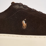Sneakers uomo RLite Court in suede marroni 809P15729 001 RALPH LAUREN 