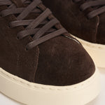 Sneakers uomo RLite Court in suede marroni 809P15729 001 RALPH LAUREN 
