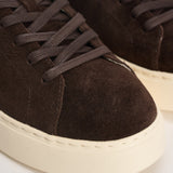 Sneakers uomo RLite Court in suede marroni 809P15729 001 RALPH LAUREN 