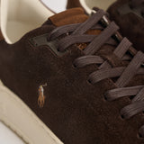 Sneakers uomo RLite Court in suede marroni 809P15729 001 RALPH LAUREN 