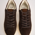 Sneakers uomo RLite Court in suede marroni 809P15729 001 RALPH LAUREN 