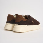 Sneakers uomo RLite Court in suede marroni 809P15729 001 RALPH LAUREN 