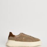 Sneakers uomo RLite Court in suede tortora 809P15729 002 RALPH LAUREN 