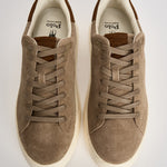 Sneakers uomo RLite Court in suede tortora 809P15729 002 RALPH LAUREN 