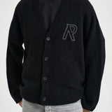 Cardigan uomo con bottoni nero MLM101071 BLACK REPRESENT 