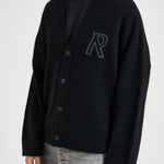 Cardigan uomo con bottoni nero MLM101071 BLACK REPRESENT 