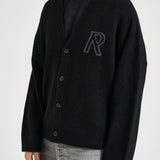 Cardigan uomo con bottoni nero MLM101071 BLACK REPRESENT 