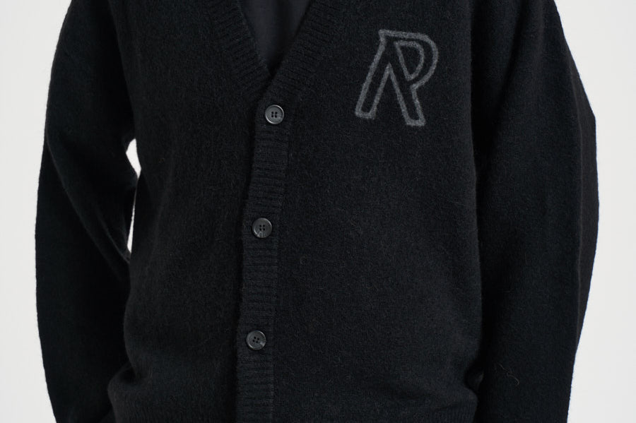 Cardigan uomo con bottoni nero MLM101071 BLACK REPRESENT 