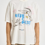 T-shirt uomo con stampa panna MLM101188 FLATWHITE REPRESENT 