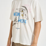 T-shirt uomo con stampa panna MLM101188 FLATWHITE REPRESENT 